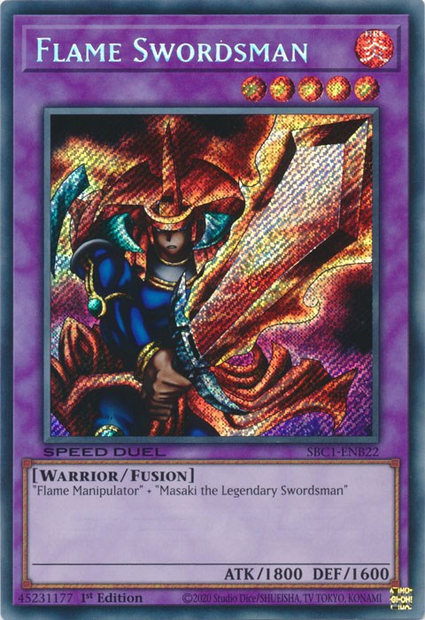 Flame Swordsman [SBC1-ENB22] Secret Rare