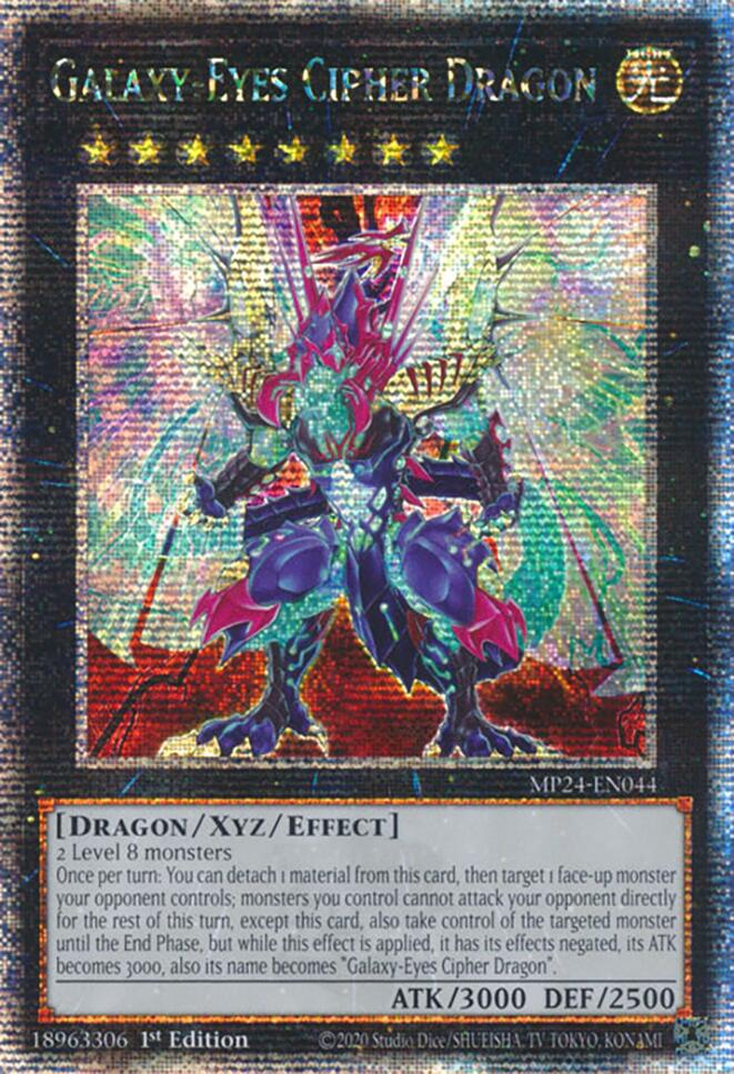 yugioh deck galaxy eyes Galaxy-Eyes Cipher Dragon [MP24-EN044] Quarter Century Secret Rare