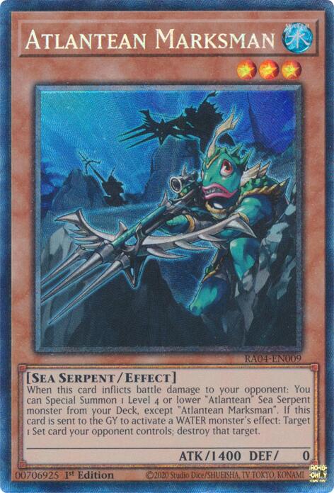 Atlantean Marksman [RA04-EN009] Prismatic Collector's Rare