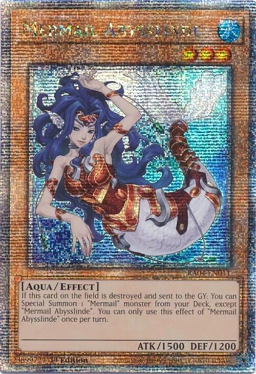Mermail Abysslinde [RA04-EN011] Quarter Century Secret Rare