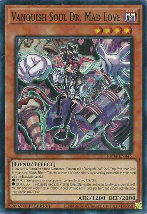 Vanquish Soul Dr. Mad Love [RA04-EN045] Super Rare