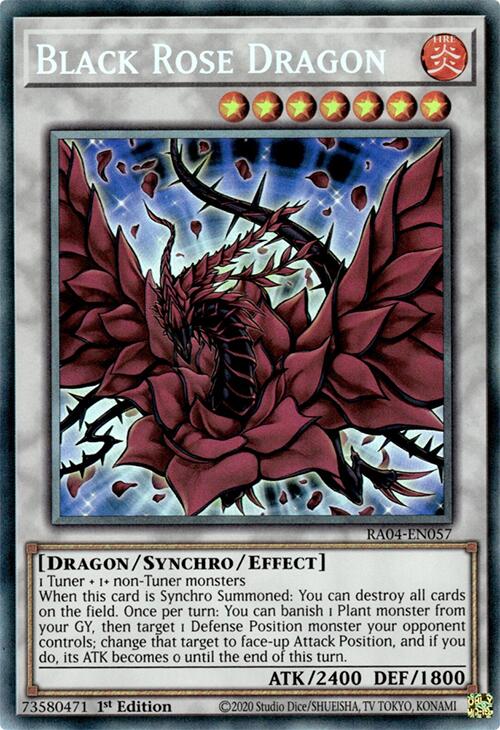 Black Rose Dragon [RA04-EN057] Prismatic Collector's Rare