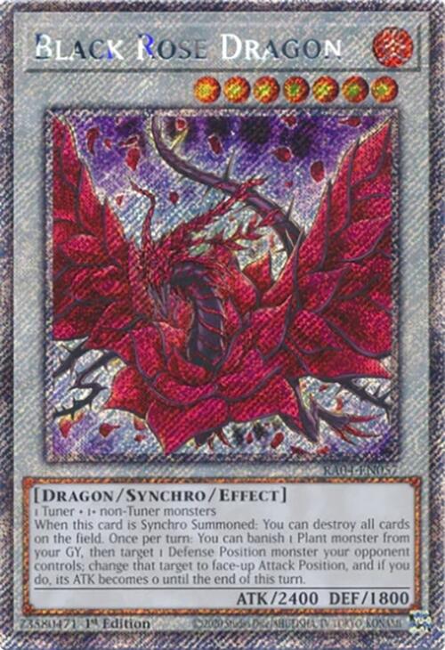 Black Rose Dragon [RA04-EN057] Platinum Secret Rare