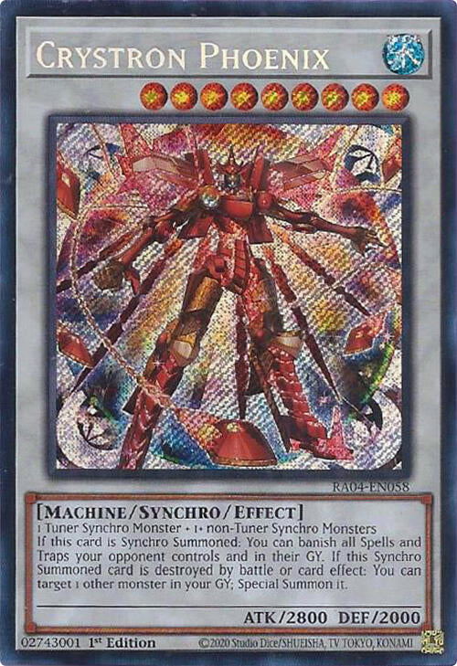 Crystron Phoenix [RA04-EN058] Secret Rare