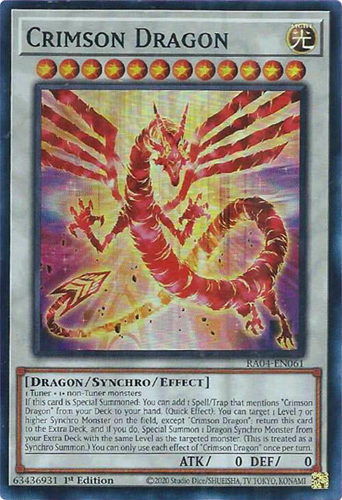 Crimson Dragon (card) [RA04-EN061] Super Rare