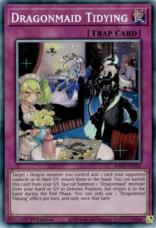 Dragonmaid Tidying [RA04-EN102] Prismatic Collector's Rare