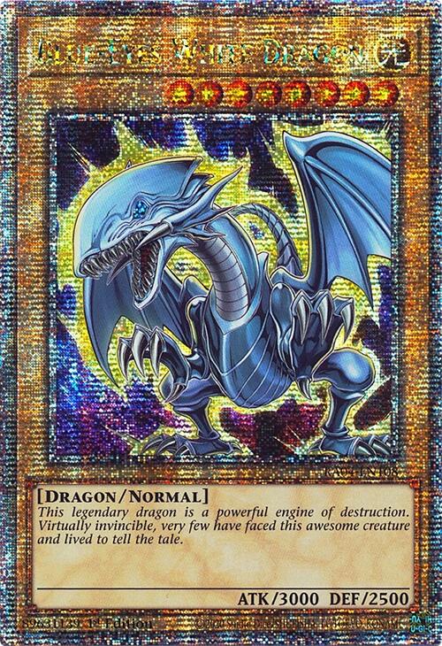 Blue-Eyes White Dragon (7th Art) [RA04-EN108] Quarter Century Secret Rare