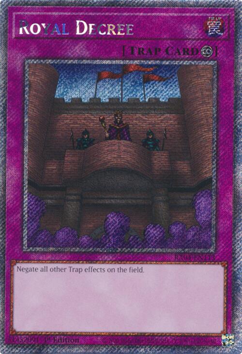Royal Decree [RA04-EN113] Platinum Secret Rare