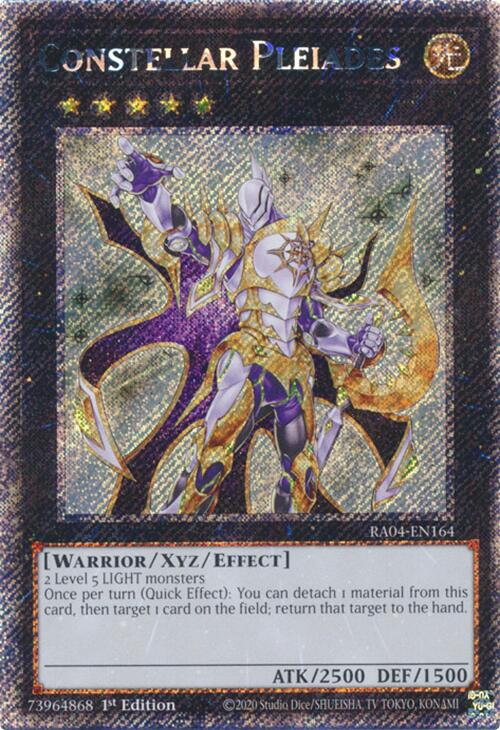 Constellar Pleiades [RA04-EN164] Platinum Secret Rare