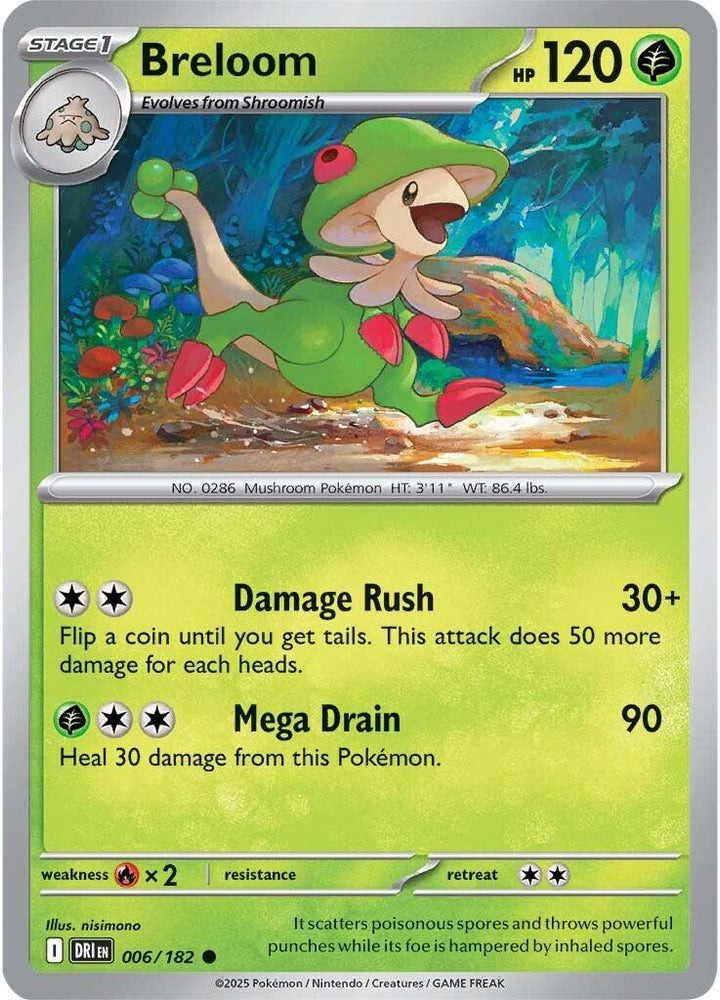 Breloom (006/182) [Scarlet & Violet: Destined Rivals]