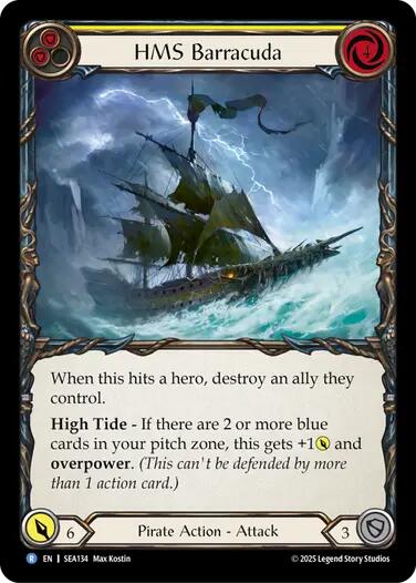 HMS Barracuda [SEA134] (High Seas)  Rainbow Foil