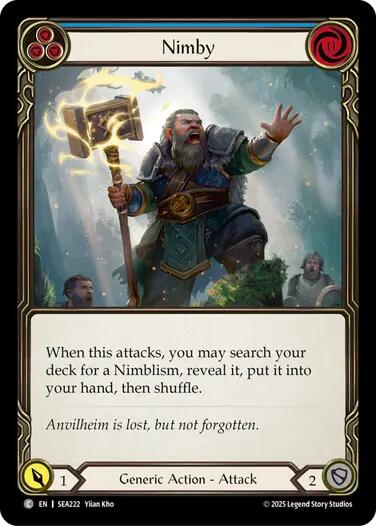 Nimby (Blue) [SEA222] (High Seas)  Rainbow Foil