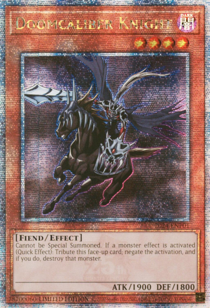 Doomcaliber Knight [2024-ENP01] Quarter Century Secret Rare