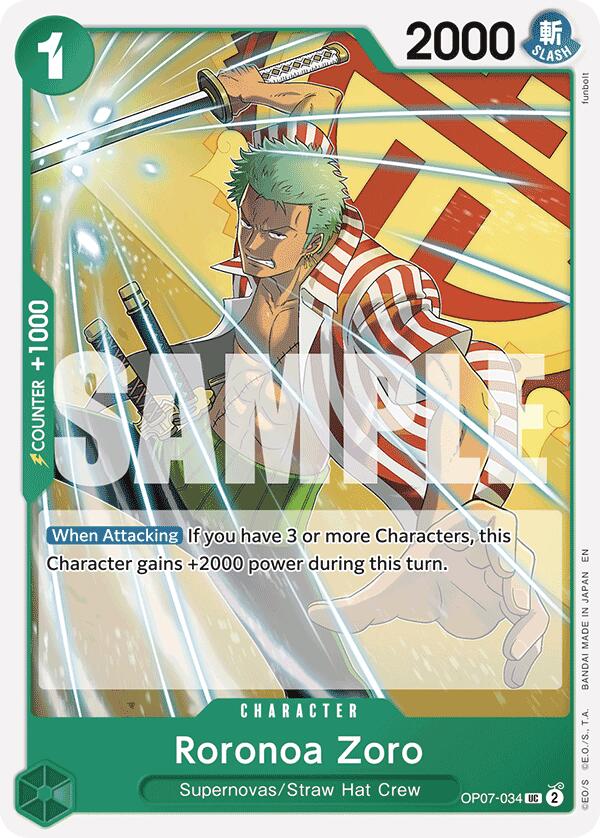 Roronoa Zoro (Reprint) [Starter Deck: GREEN Jewelry Bonney]