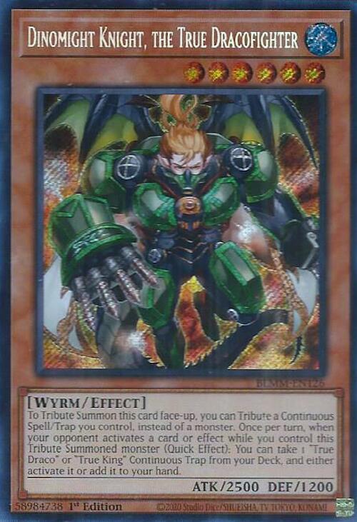 Dinomight Knight, the True Dracofighter [BLMM-EN126] Secret Rare