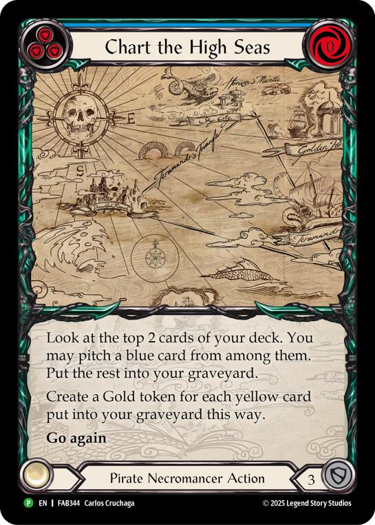 Chart the High Seas [FAB344] (Promo)  Rainbow Foil