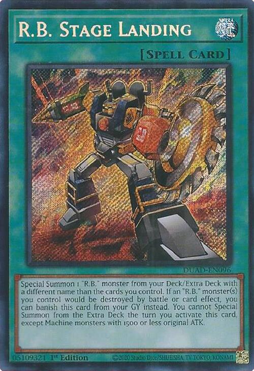 R.B. Stage Landing [DUAD-EN096] Secret Rare