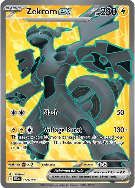 Zekrom ex (158/086) [Scarlet & Violet: Black Bolt]