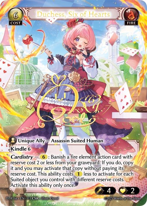 Duchess, Six of Hearts (CSR) (113) [Distorted Reflections]