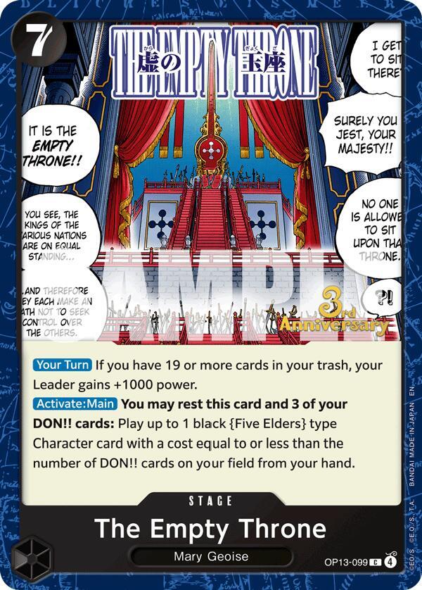 The Empty Throne [Carrying On His Will: 3rd Anniversary Tournament Cards]