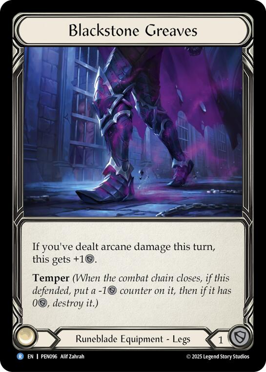 Blackstone Greaves [PEN096] (Compendium of Rathe)  Cold Foil