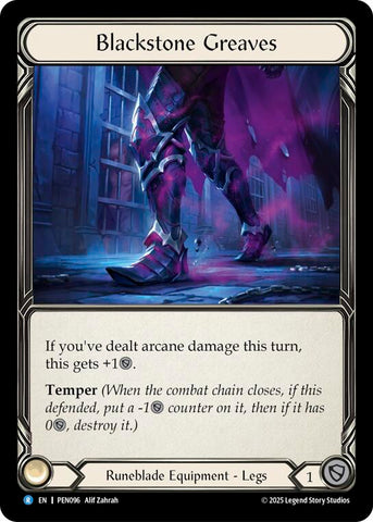Blackstone Greaves [PEN096] (Compendium of Rathe)  Cold Foil
