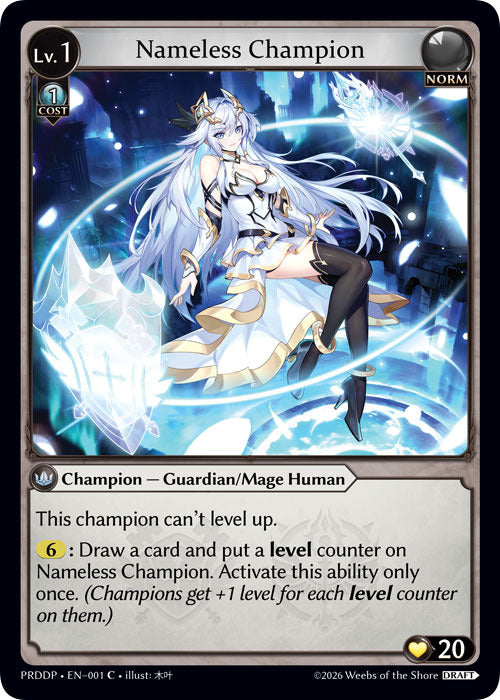 Nameless Champion (Guardian/Mage) (1) [.asphodel/paradise Draft Pack]