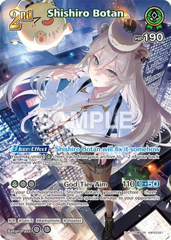 Shishiro Botan (SR) (hBP03-021) - Elite Spark (HBP03E)