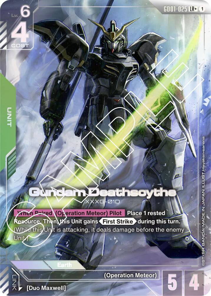 Gundam Deathscythe (GD01-025) (LR+) - Newtype Rising (GD01)