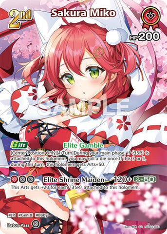 Sakura Miko (SR) (hBP03-030) - Elite Spark (HBP03E)