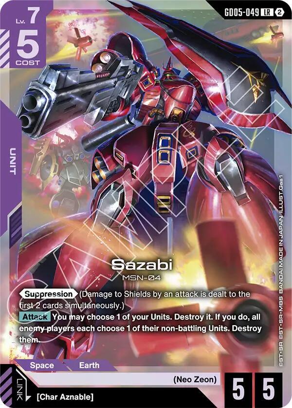 Sazabi (GD05-049) - Freedom Ascension (GD05)