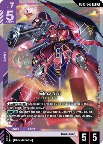 Sazabi (GD05-049) - Freedom Ascension (GD05)