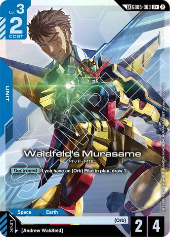 Waldfeld's Murasame (R+) (Link Rare) - Freedom Ascension (GD05)